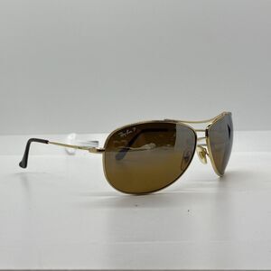 Ray-Ban RB3293 001/84 Sunglasses Gold FRAMES Brown Gradient Lens 63-13 Polarized